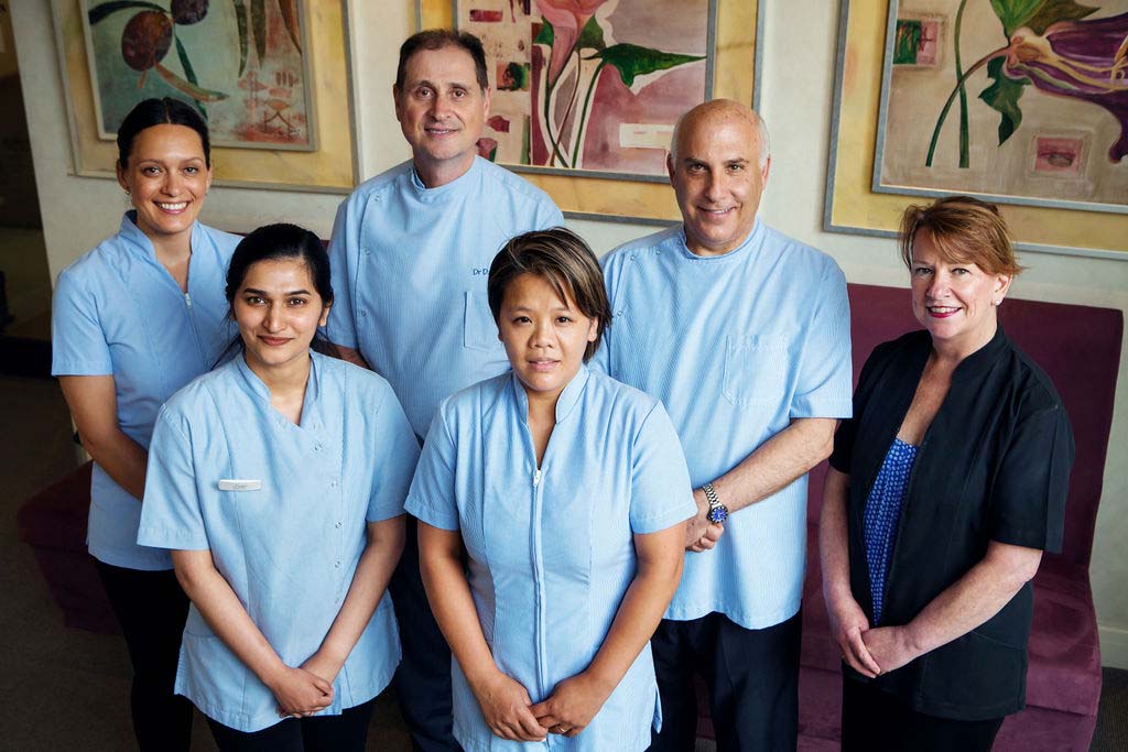 Dr Damon Lits, Dr Brian Berman and the Elsternwick Dentists Team